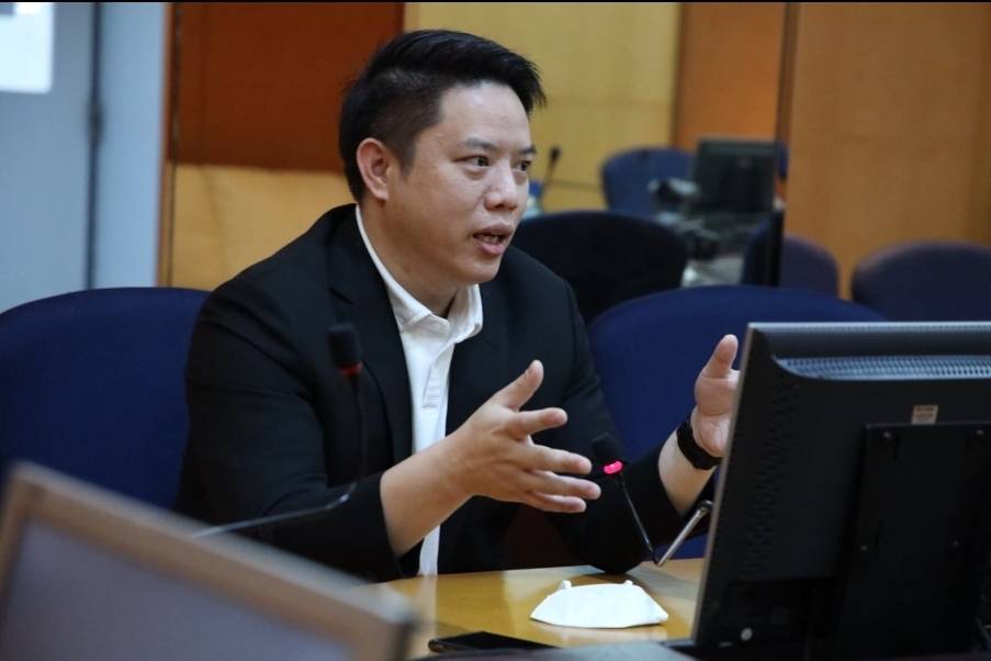 ธันย์ธรณ์เทพ แย้มอุทัย, Ph.D. สื่อ The Point กฎหมายแผ่นดินไหว